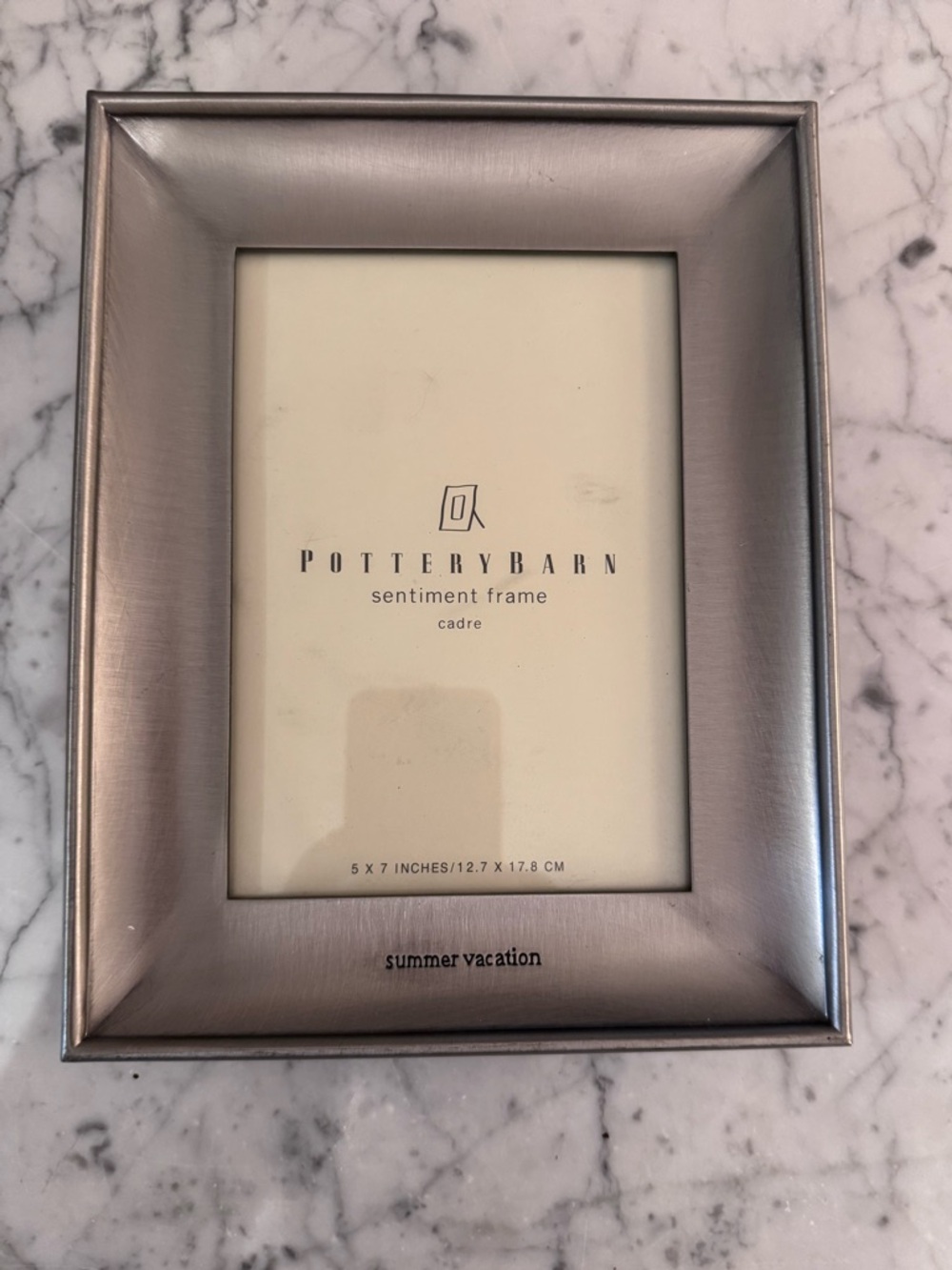 Pottery barn summer vacation frame, 5x7, like new